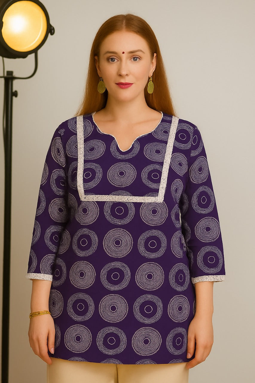 Cotton Short Kurties Paan Gala