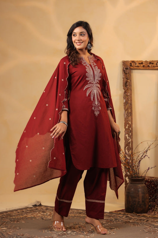 pure cotton kurti with designer cotton farsi salwar and dupatta